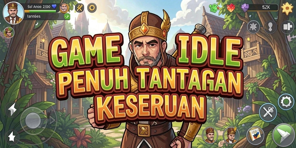 Tampilan gameplay menarik dari 5ZK yang menyajikan mekanika Idle.