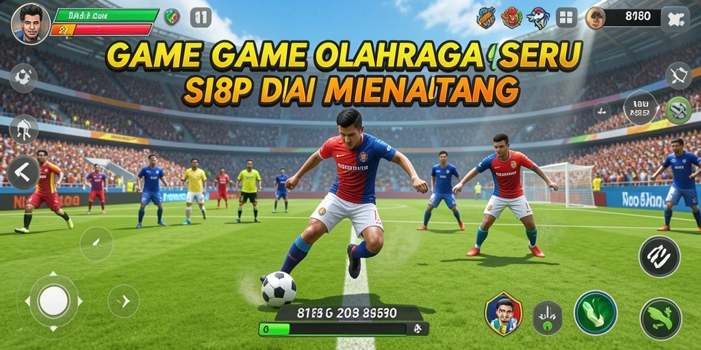 Tangkapan layar menunjukkan aksi menarik dalam gameplay olahraga.