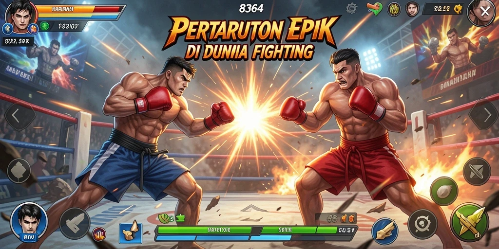 Screenshot gameplay Fighting yang mendebarkan dari 8364.