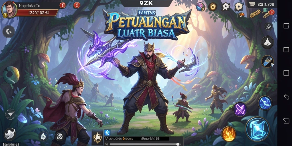Gameplay menarik di dunia RPG yang luas.