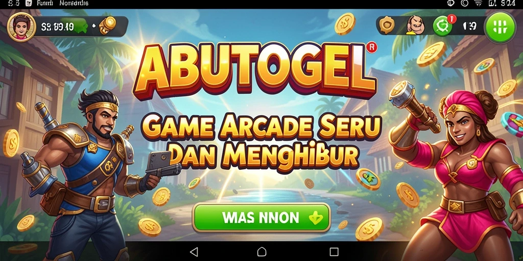 Tampilan gameplay seru dari ABUTOGEL dengan banyak aksi arcade.