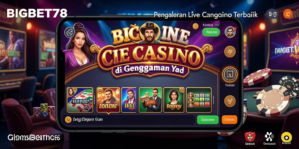 Screenshot gameplay menarik dari aplikasi Live Casino BIGBET78.