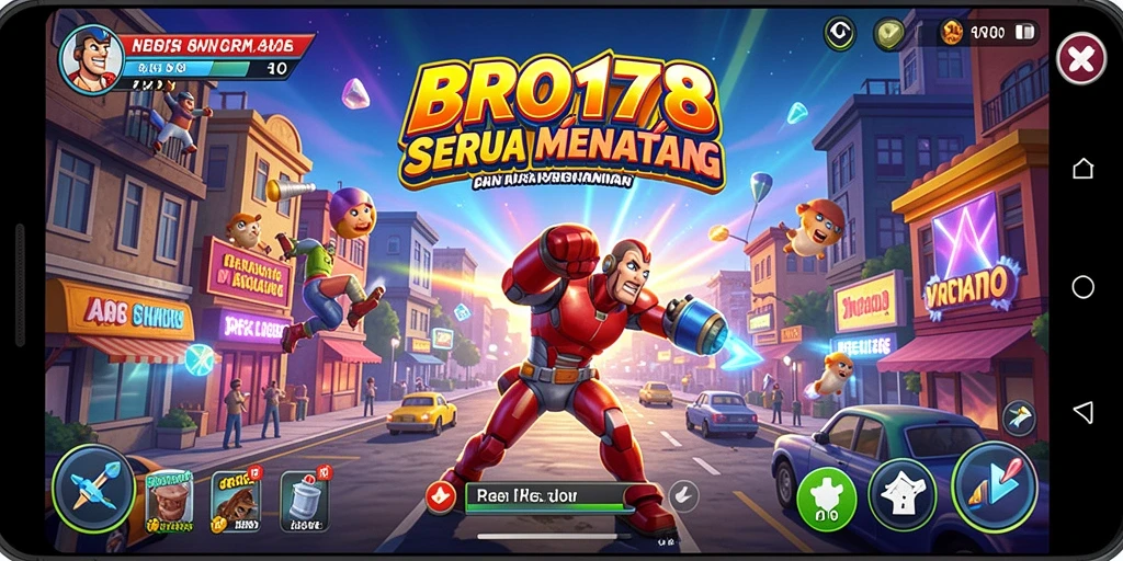 Tampilan gameplay menarik dalam BRO178 dengan aksi yang cepat.