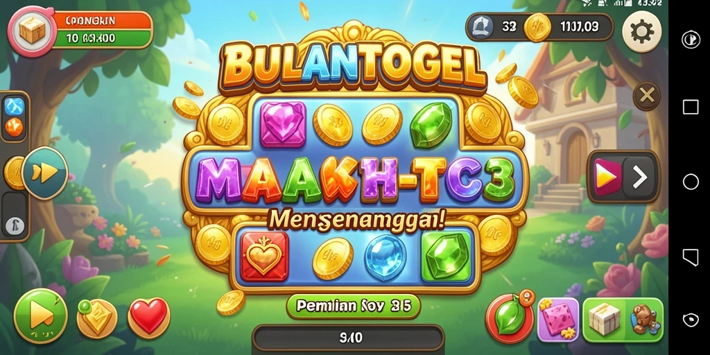 Screenshot gameplay BULANTOGEL yang penuh warna dan seru.