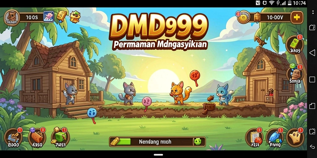 Tampilan gameplay DMD999 yang seru dan memikat di game Idle.