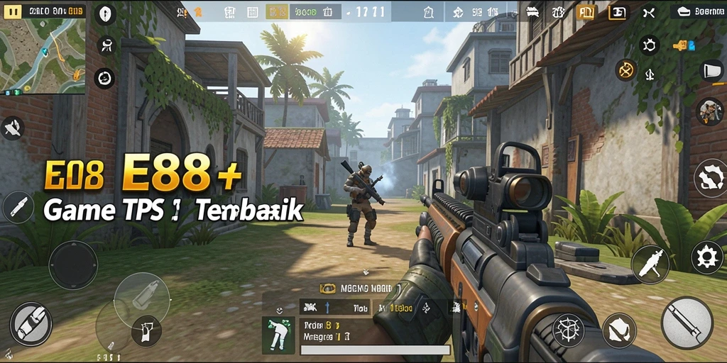 Tangkapan layar E88 menampilkan aksi seru dalam gameplay TPS yang menegangkan.