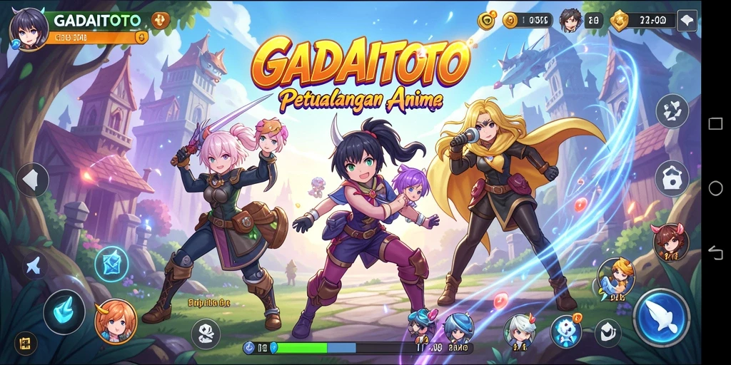 Gameplay seru dengan karakter anime favorit.