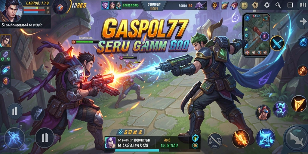 Tampilan gameplay menarik dalam <strong>GASPOL77</strong> dengan aksi MOBA yang seru.