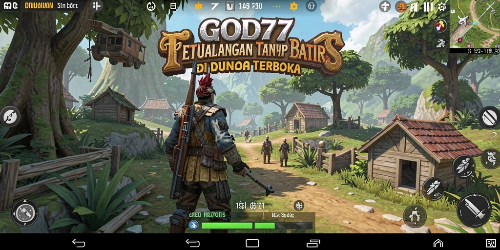 Gameplay <strong>GOD77</strong> yang menakjubkan dalam dunia terbuka.