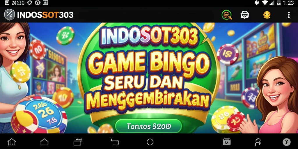 Screenshot gameplay INDOSLOT303 menampilkan keseruan permainan Bingo.