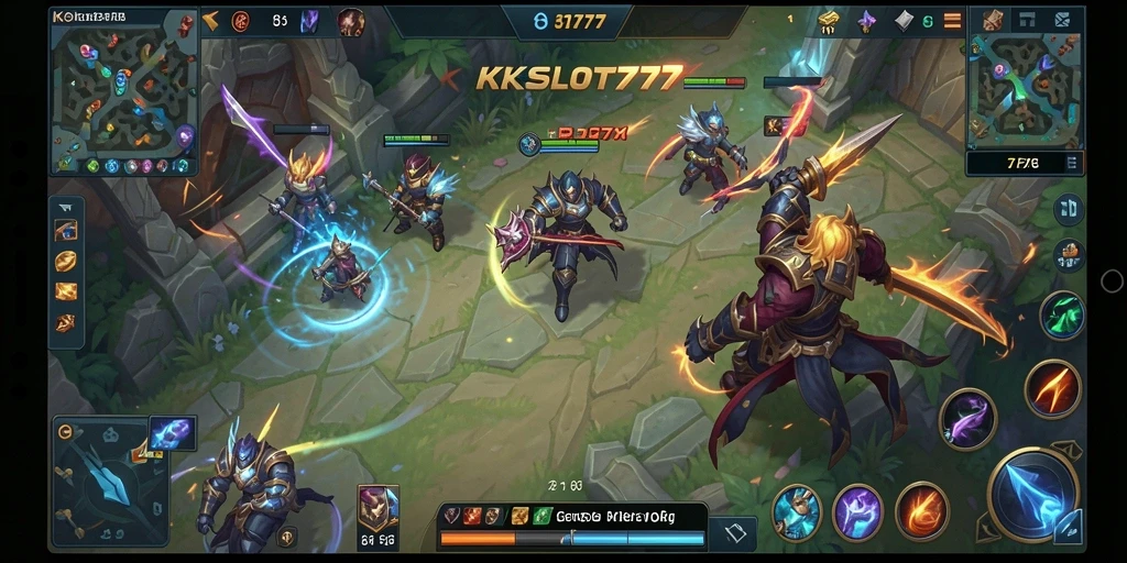 Gameplay seru dan menegangkan di KKSLOT777 MOBA.