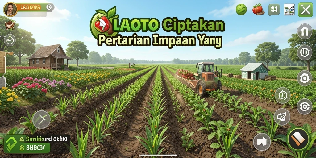 Tampilan screenshot LATOTO yang menunjukkan aktivitas bertani yang menyenangkan.