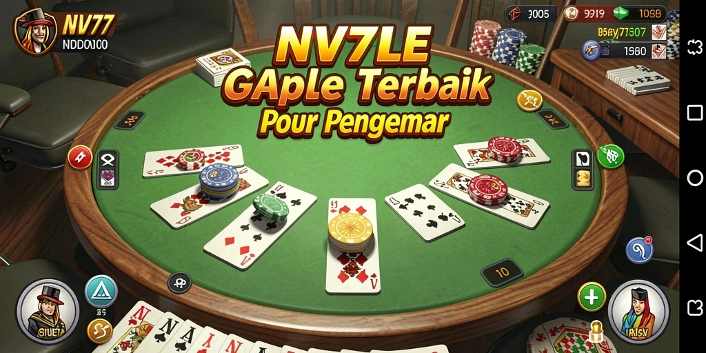 Tampilan menarik dari gameplay Gaple di NV77.
