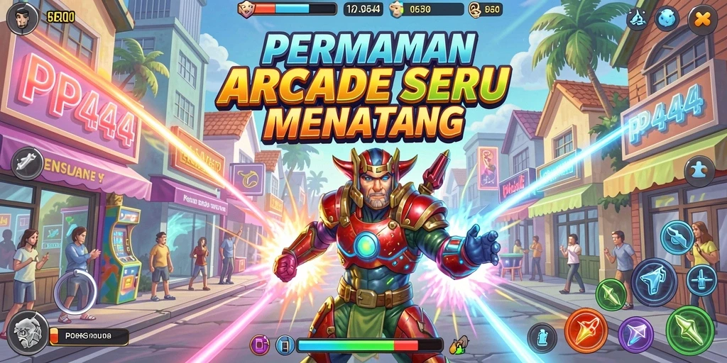 Screenshot PP444 dengan aksi gameplay Arcade yang seru.