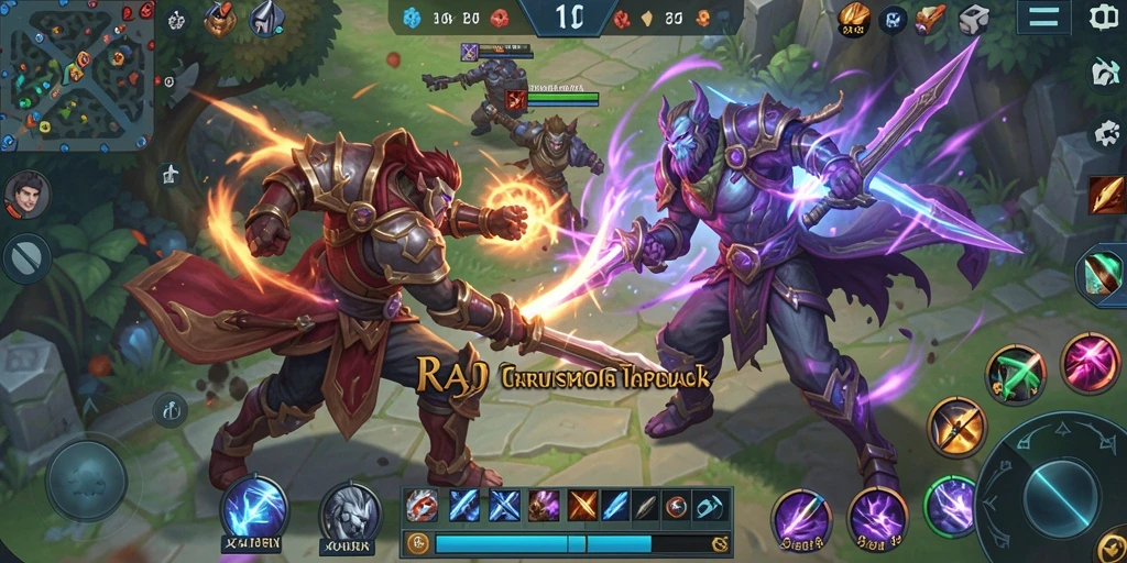 Gameplay seru RAJABOTAK dengan berbagai karakter dan strategi.