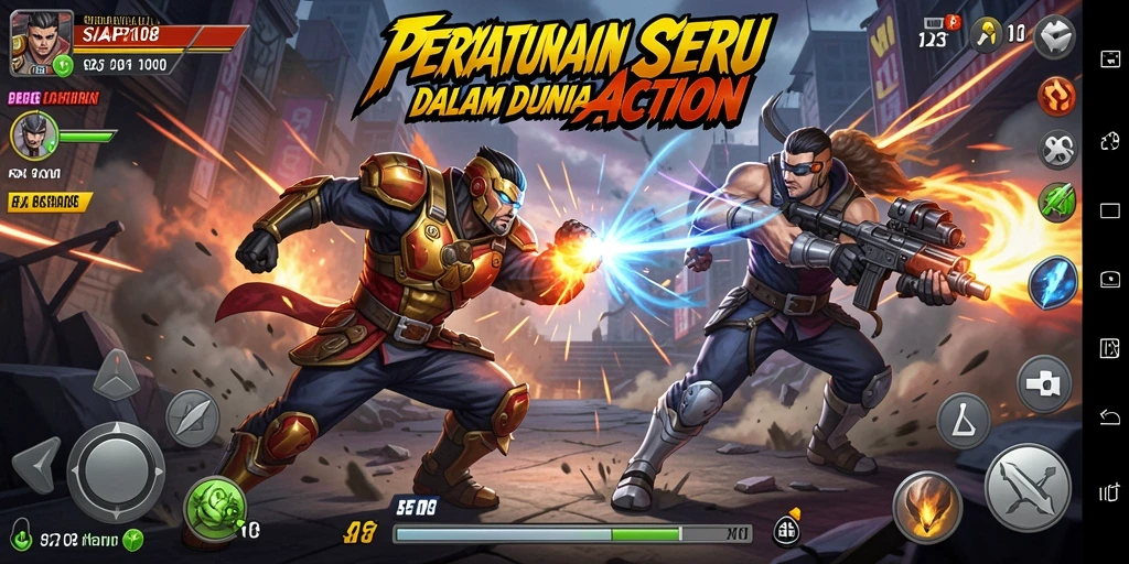 Tampilan aksi mendebarkan dalam <strong>SIAP108</strong> dengan grafis luar biasa.