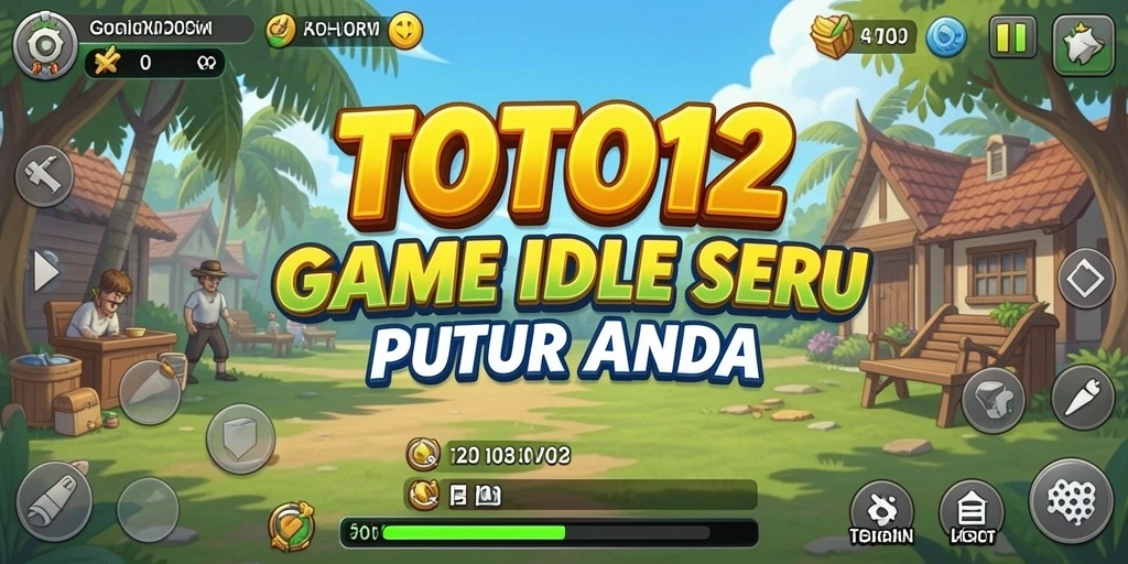 Screenshot gameplay utama TOTO12 yang menggambarkan keseruan bermain Idle.