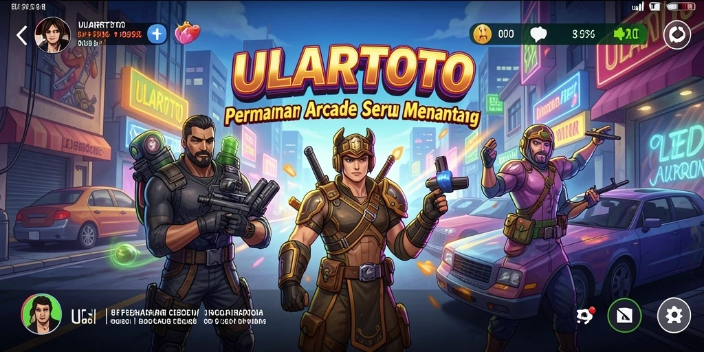 Tampilan permainan ULARTOTO dengan grafik menawan dan gameplay seru.