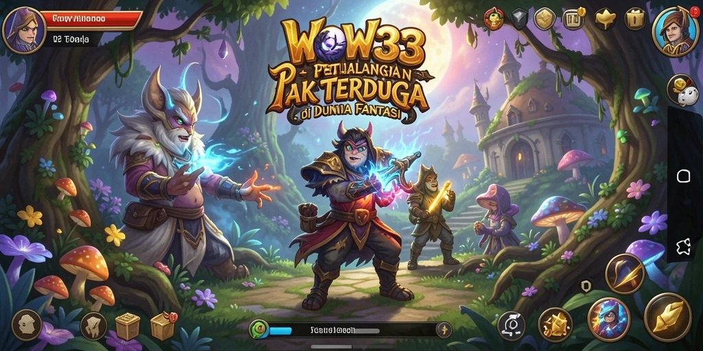 Tampilan gameplay WOW33 yang penuh aksi dan petualangan.