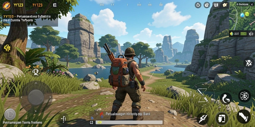 Gameplay YY123 yang menarik dalam dunia terbuka.