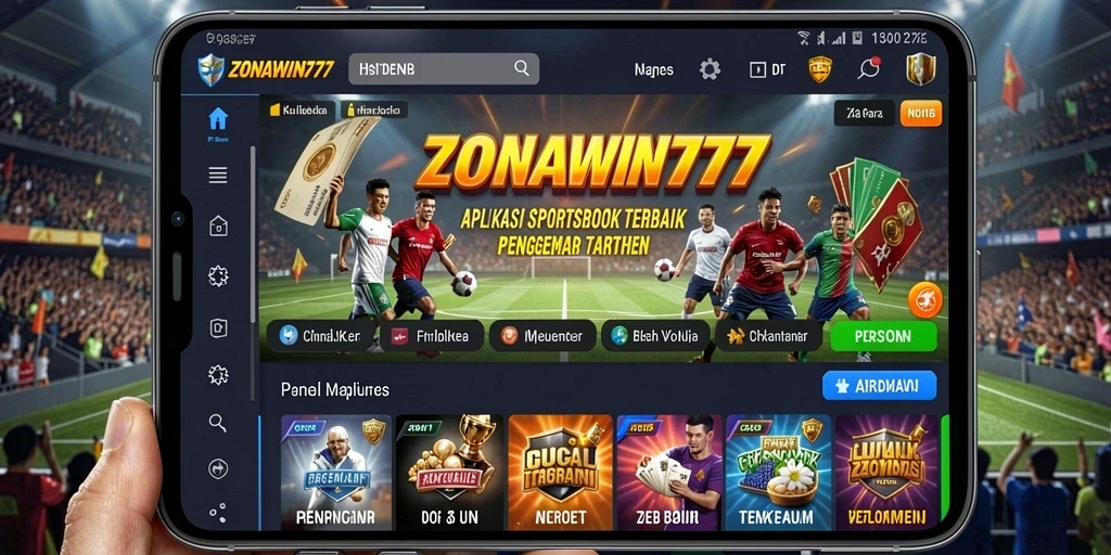 Screenshot tampilan ZONAWIN777 saat taruhan olahraga.